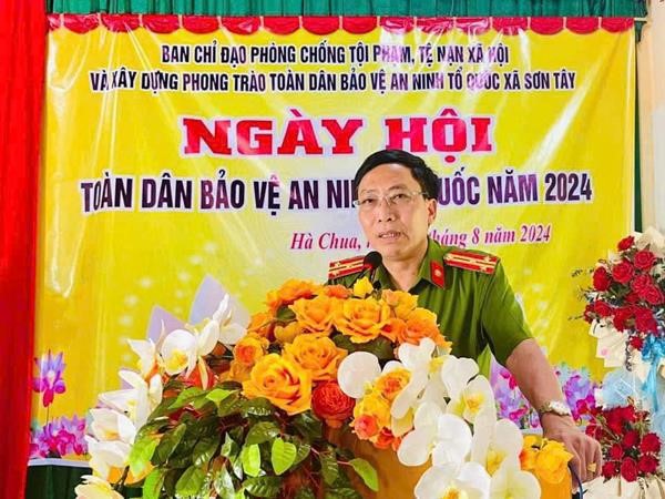 Sơn Tây tổ chức làm điểm Ngày hội toàn dân bảo vệ an ninh Tổ quốc năm 2024 tại thôn Hà Chua